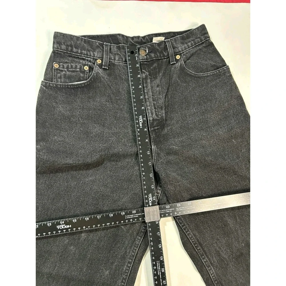 Vintage Levis 551 30x29 Jeans‎ Womens 12 Black Relaxed Fit Tapered Leg  Denim